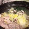 saeaya's cooksnap of when they made ほうれん草とブタバラの常夜鍋.