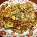 shimon8736's cooksnap of when they made 簡単で美味しい！ミンチと玉ねぎのオムレツ.
