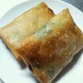 ちあみ's cooksnap of when they made ベーコンとほうれん草のグラタン春巻き.