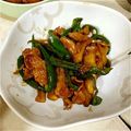 kojyu's cooksnap of when they made 筍やあるもの野菜でチンジャオロース風～♪.