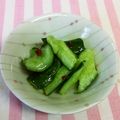 龍青空ママ's cooksnap of when they made 簡単！やみつき〜きゅうりのピリ辛甘酢和え.