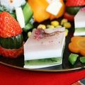 やまるナンバーワン's cooksnap of when they made 【離乳食】簡単☆ひな祭り三色ゼリー.