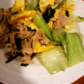 バウンド's cooksnap of when they made 豚肉と青梗菜のふんわり卵炒め.