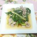 龍世話係's cooksnap of when they made ☆豚バラと杓子菜☆の煮びたし.