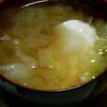 単！！'s cooksnap of when they made ＊白菜と卵の味噌汁＊.