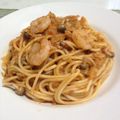 haru6015's cooksnap of when they made 海老とツナときのこのトマトクリームパスタ.