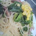 にゃあスケ's cooksnap of when they made ベーコンとキャベツの和風パスタ.