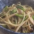 きらり流れ星's cooksnap of when they made しめじとほうれん草のパスタ.