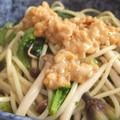 きらり流れ星's cooksnap of when they made ほうれん草とシメジと納豆の和風パスタ.