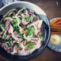 Pikotama's cooksnap of when they made さっぱり簡単！肉うどん.