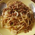 yumyum0618's cooksnap of when they made 納豆 好きさんに 捧げる パスタ♬.