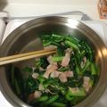 はまとろろ's cooksnap of when they made お弁当にも小松菜とベーコンの醤油炒め.