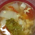 m_kera's cooksnap of when they made 白菜とトマトのあったか＆あっさりスープ.