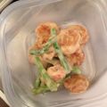 ♡2kids♂mam's cooksnap of when they made お弁当に♪簡単フライパンエビマヨ.