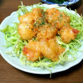 ミラカスタム's cooksnap of when they made 大人気ﻌﻌﻌ♥ 私の赤い海老マヨ♬*゜.