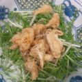 たけぽんのママ's cooksnap of when they made カリカリ水菜サラダ.