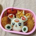 いくみmam's cooksnap of when they made ジュエルペット　ラブラ＆サンゴのキャラ弁.