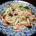 まかおなん's cooksnap of when they made 鮭とほうれん草のクリームパスタ♪♪.