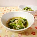 ローズレース's cooksnap of when they made 三つ葉とえのきのおひたし.