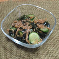 陽翔mam 's cooksnap of when they made きゅうりとわかめのなめ茸和え.