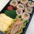 ブローミー's cooksnap of when they made お弁当に☆インゲン＆人参の豚肉巻きソテー.