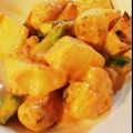 ＊まめゴマ＊'s cooksnap of when they made じゃがいもとえびのオーロラ炒め.