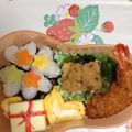 こはプップ's cooksnap of when they made ハートのおにぎりケーキ風（？）弁当.