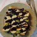 台湾っ子's cooksnap of when they made 朝から満足♪❤チョコバナナトースト❤.