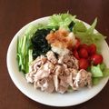 みんちろ★'s cooksnap of when they made 冷しゃぶサラダうどん.