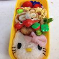ここちかママ's cooksnap of when they made 簡単キャラ弁☆キティちゃん.