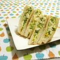 赤い電話's cooksnap of when they made ブロッコリーたっぷり！卵サンド.