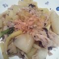 azu211's cooksnap of when they made 時短☆豚と大根の梅味噌炒め☆.
