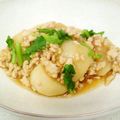 ひこねちゃん's cooksnap of when they made カブのひき肉あんかけ.