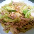 チョ子太郎's cooksnap of when they made 豚肉とキャベツの炒め物.