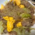 agire's cooksnap of when they made 豚バラキャベツの春雨炒め.