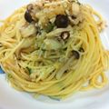 おさるのショーン's cooksnap of when they made 本格派♪鶏そぼろとしめじの和風パスタ.