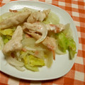 みのりっくす's cooksnap of when they made ささみと野菜のレンジ蒸し☆梅マヨソース.