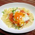 ＊＊ななみ＊＊'s cooksnap of when they made スモークサーモンとキノコのクリームパスタ.