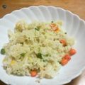 明後日の方向's cooksnap of when they made シーフードミックスのバジルマヨチャーハン.