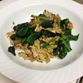 MelonPanJP's cooksnap of when they made ふんわり炒り卵とほうれん草のにんにく炒め.