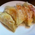 雪だるまんじゅう's cooksnap of when they made あら簡単！とろ～りチーズのポテト餃子.