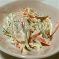 きえこ's cooksnap of when they made 人参きゅうり魚肉ソーセージサラダ.