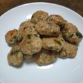 アキLove's cooksnap of when they made 焼き鳥屋さんの味♪塩ダレ青じそつくね　.