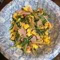 純子 小倉's cooksnap of when they made 水菜ベーコン卵炒め.