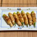 コムギ大好き's cooksnap of when they made 簡単♪ちょい辛味噌味✿おくらの豚肉巻き.