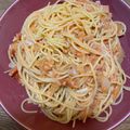 簡単調理ちゃん's cooksnap of when they made 【パスタ】蟹のトマトクリームソース.