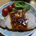 郁瑚♪'s cooksnap of when they made フライパンで簡単！豚モモブロック煮豚.