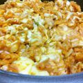 0kerokero0's cooksnap of when they made キムチーズもんじゃ.