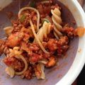 こんたっくす's cooksnap of when they made 簡単で絶品！とろ玉deミートソースパスタ.