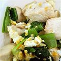 みっぱら's cooksnap of when they made 鶏むね肉と小松菜の炒めもの.